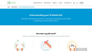 Understanding My Bill | Help & Advice | iD Mobile Network
