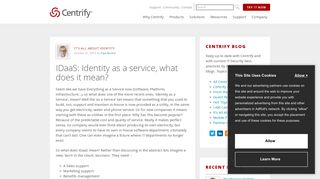 IDaaS: Identity as a service, what does it mean?