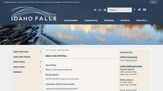 Idaho Falls Utilities | Idaho Falls, ID - City of Idaho Falls