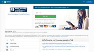 Idaho Housing and Finance Association: Login, Bill Pay, Customer ...
