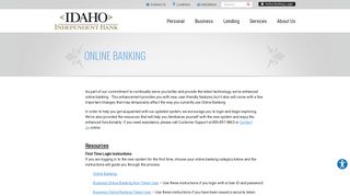 Online Banking - Idaho Independent Bank