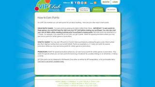 How to Earn Points - the Idaho Lottery's VIP Club