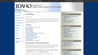 Licensing - Idaho Real Estate Commission - Idaho.gov