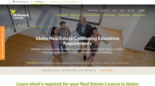Idaho Real Estate Continuing Education Requirements | McKissock ...