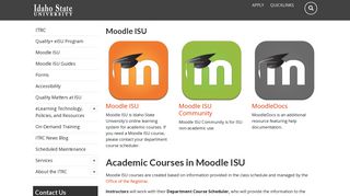 Moodle ISU | Idaho State University