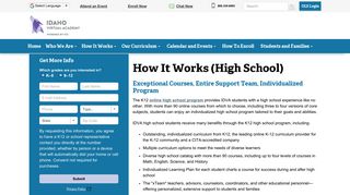 How It Works (High School) | Idaho Virtual Academy