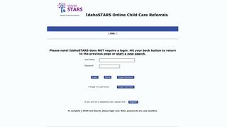 IdahoSTARS Online Child Care Referrals - naccrraware.net