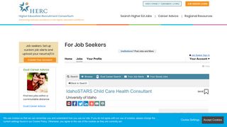 IdahoSTARS Child Care Health Consultant, Employment | HERC