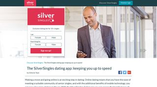 The SilverSingles dating app