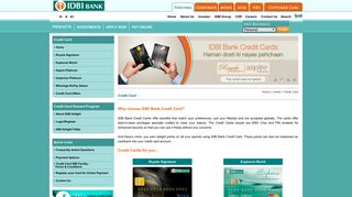 Signature & Platinum credit cards | IDBI Bank Credit Card offers