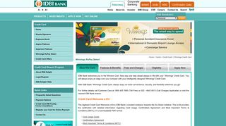 Winnings Credit Card - IDBI Bank