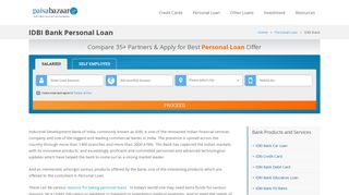 IDBI Bank Personal Loan - Paisabazaar.com