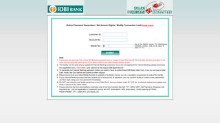 IDBI Bank Ltd. - IDBI net Banking - IDBI Bank
