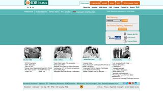 IDBI Bank: Personal & Corporate Banking | MSME & Agri banking