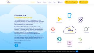 Discover The E-WorkBook Cloud - R&D Data Management | IDBS