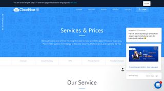 Service Web Hosting - IDCloudHost | SSD Cloud Hosting Indonesia