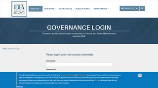 Governance Login | International IDEA