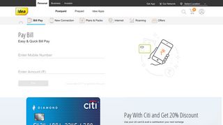 Idea Postpaid Online Bill Pay | Postpaid Bill Payment Offers - Idea ...