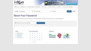Idea Store Directory | Forgotten Your Password?