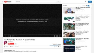 Idea 4G Net Setter - Maximum 4G Speed Test India - YouTube