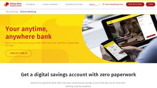 Net Banking, Mobile Banking app, Online Savings Account - ABPB