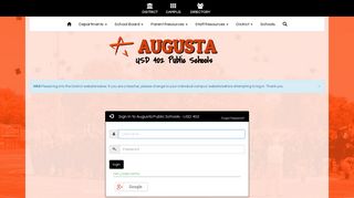 Augusta Public Schools - USD 402 - Site Administration Login