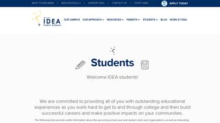 Students - IDEA Public Schools