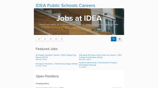 IDEA Public Schools Careers - Jobvite
