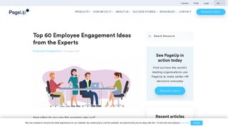 Top 60 Employee Engagement Ideas from the Experts - PageUp