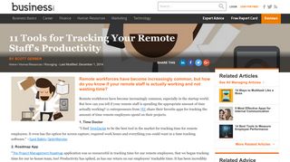 11 Tools for Tracking Your Remote Staff's Productivity - Business.com
