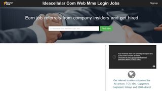 Ideacellular Com Web Mms Login Jobs - Round One