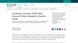 Southern Living's 2018 Idea House To Be Located In Austin, Texas