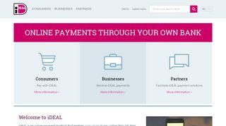 iDEAL | Online betalen via uw eigen bank