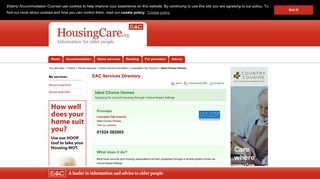 Ideal Choice Homes in Lancaster (Lancashire). - Housing Care