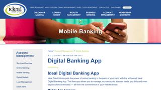 Mobile Banking - Ideal Credit Union