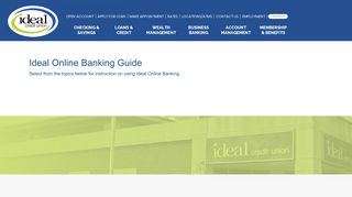 Online Banking Guide - Ideal Credit Union