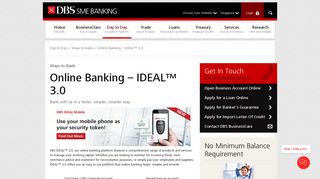 Online Banking for Business, DBS IDEAL™ 3.0 | DBS Bank