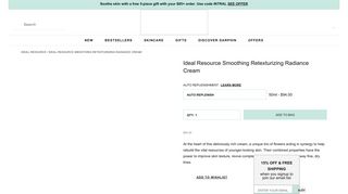 Ideal Resource Smoothing Retexturizing Radiance Cream | Darphin