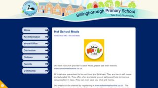 Hot School Meals | Billingborough Primary School
