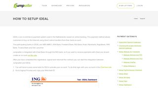 Setting up iDeal payment method - Jumpseller