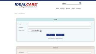Login / Register - Ideal Healthcare Sdn Bhd