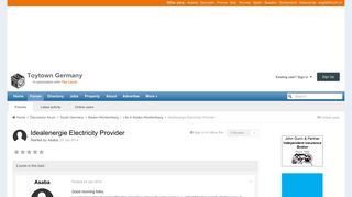 Idealenergie Electricity Provider - Life in Baden-Württemberg ...