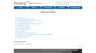 iDealing | About ISA