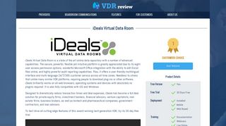 iDeals Virtual Data Rooms - Virtual Data Room Providers