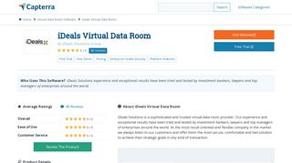 iDeals Virtual Data Room Reviews and Pricing - 2019 - Capterra