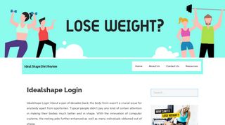 Idealshape Login | Ideal Shape Diet Review