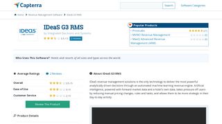 IDeaS G3 RMS Reviews and Pricing - 2019 - Capterra