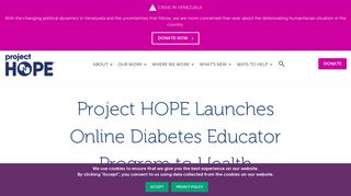 Project HOPE Launches Online Diabetes Educator Program to ...