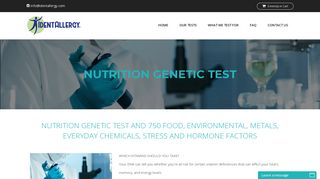 NUTRITION GENETIC TEST - http://www.identallergy.com/