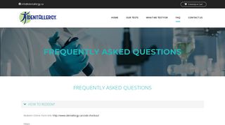 Frequently Asked Questions - Allergy Test